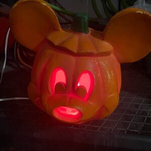 Vintage light up Mickey Mouse pumpkin